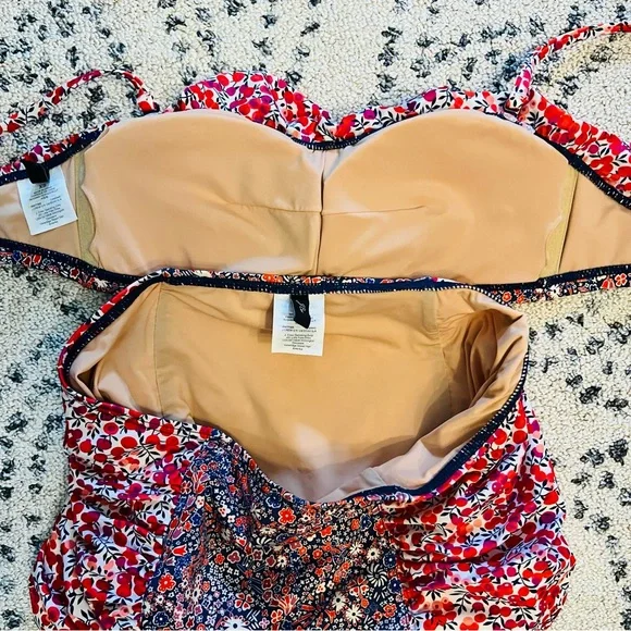 EUC JCrew Liberty bikini high waist too and bottom - Picture 6 of 7